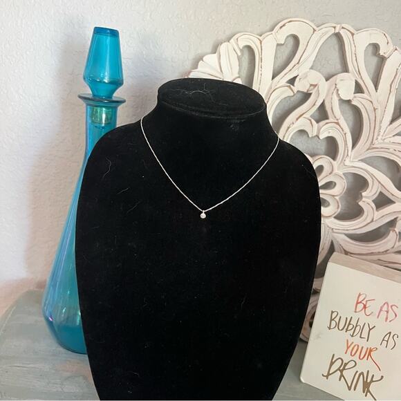 Pilgrim Silver Tone Tiny Pendant Necklace - Picture 3 of 10